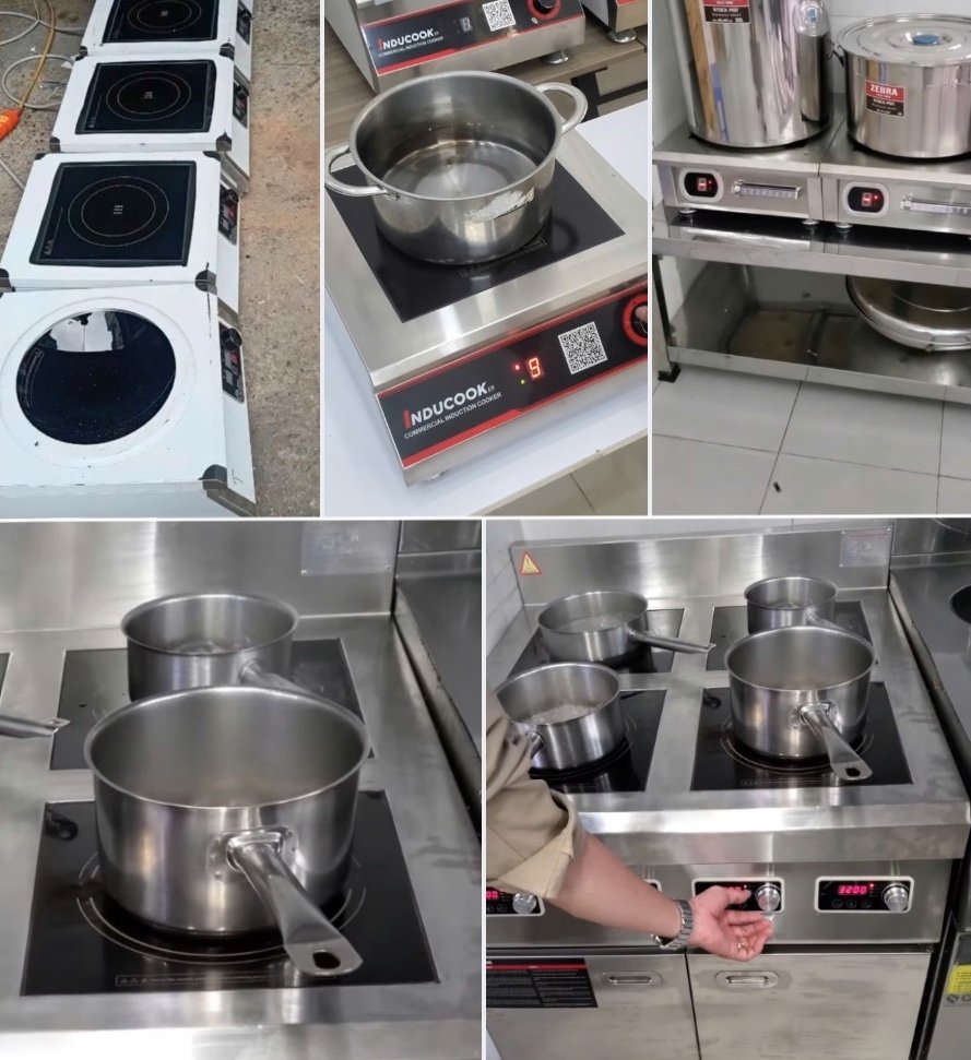 Hình ảnh thực tế sửa chữa bếp từ công nghiệp