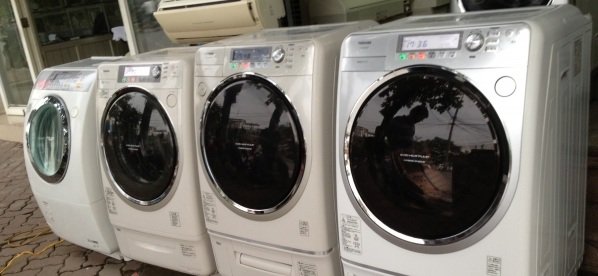 Máy giặt nội địa Nhật được bày bán nhiều