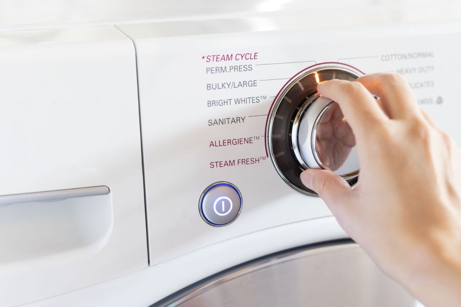 Chọn sai chế độ có thể khiến máy giặt giặt lâu hơn bình thường